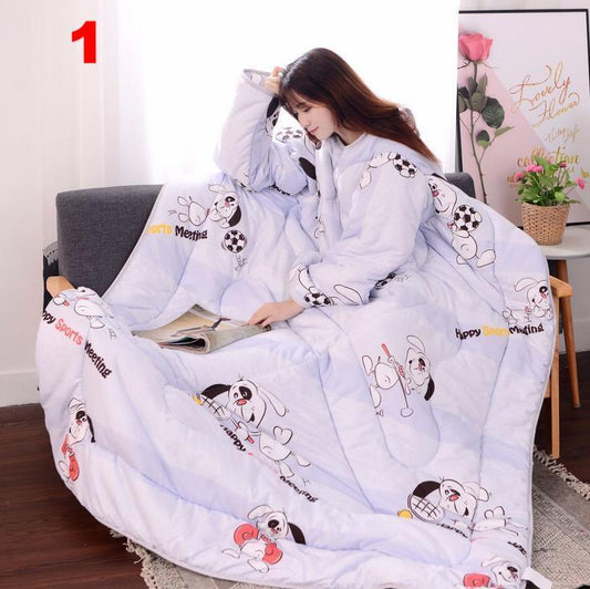 Lazy Quilt With Sleeves