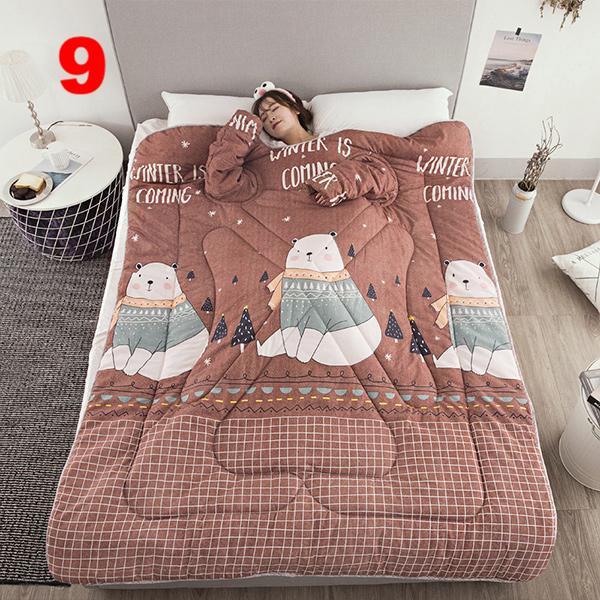 Lazy Quilt With Sleeves