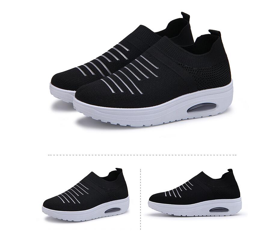 2019 Hot Sale: Women's Air Cushion Flying Woven Mesh Sneakers