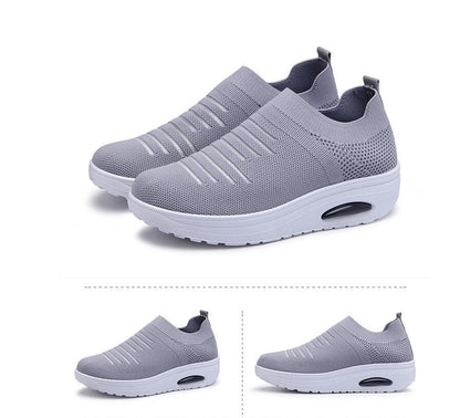 2019 Hot Sale: Women's Air Cushion Flying Woven Mesh Sneakers