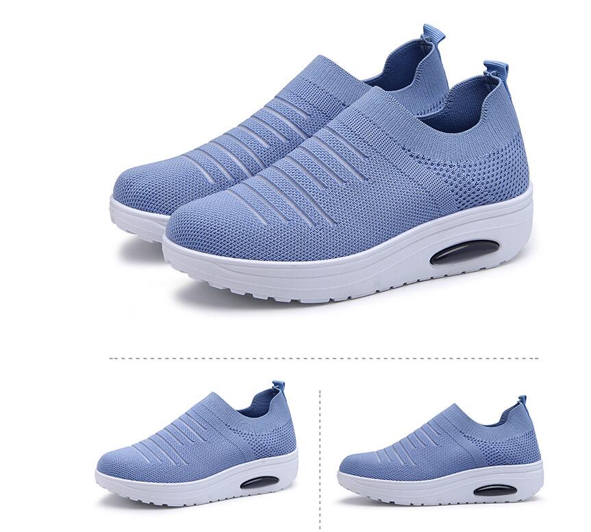 2019 Hot Sale: Women's Air Cushion Flying Woven Mesh Sneakers