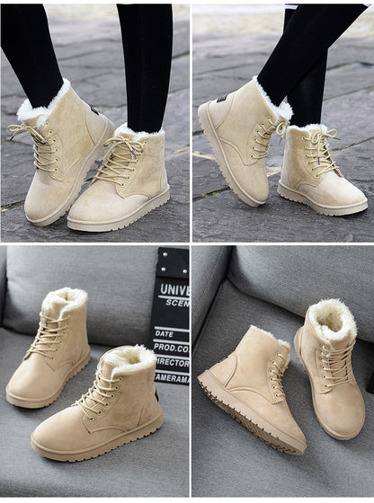 Snow Faux Suede Ankle Boots For Female