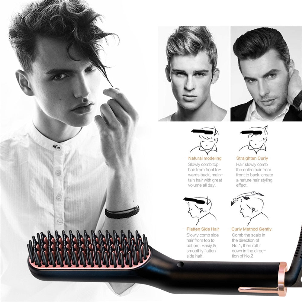 2020 NEW: Styling Multifunctional Hair Straightening Irons Beard kit
