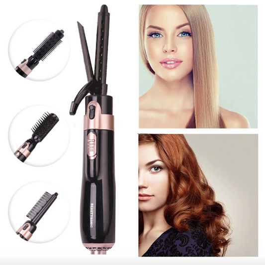 4 in 1 Hair Dryer Brush Electric Hair Straightener Curler (🔥 Last Day of SALE with 75% OFF 🔥)