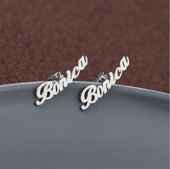 Personalized Name Earrings ( 1 Pair )