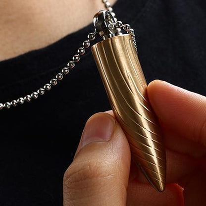 Bullet Necklace Million Matches Male Key Chain Pendant Lighter