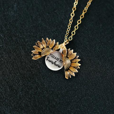 Sunflower Necklace: “You Are My Sunshine”