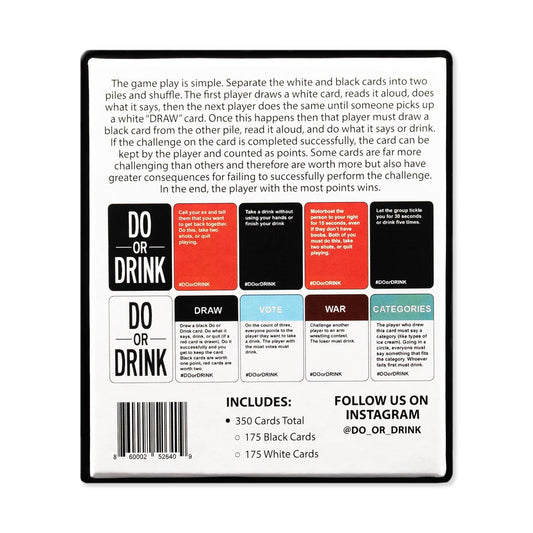 Do or Drink Card Game