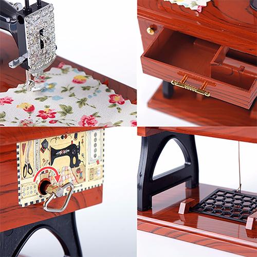 60% OFF!! Mini Sewing Machine Music Box
