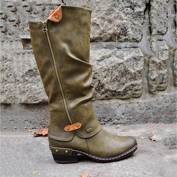 Women's Cowboy Knee Boots Punk Boots