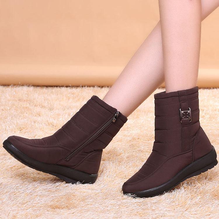 Women's Waterproof Zipper Boots