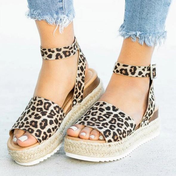 PLATFORM SANDALS WITH ANKLE SUPPORT