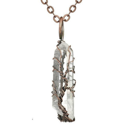 Tree Of Life Crystal Stone Necklace