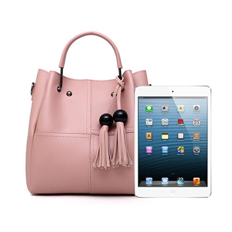 ( 3 Pcs / 1 Set ) Leather Handbag